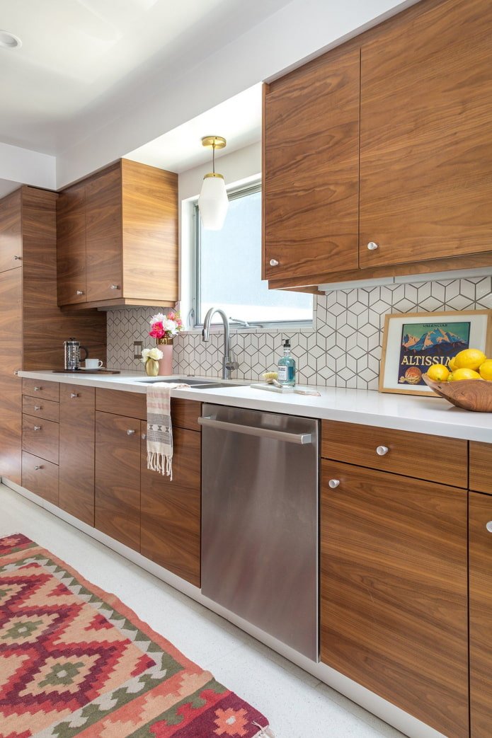 wooden kitchen in scandi style