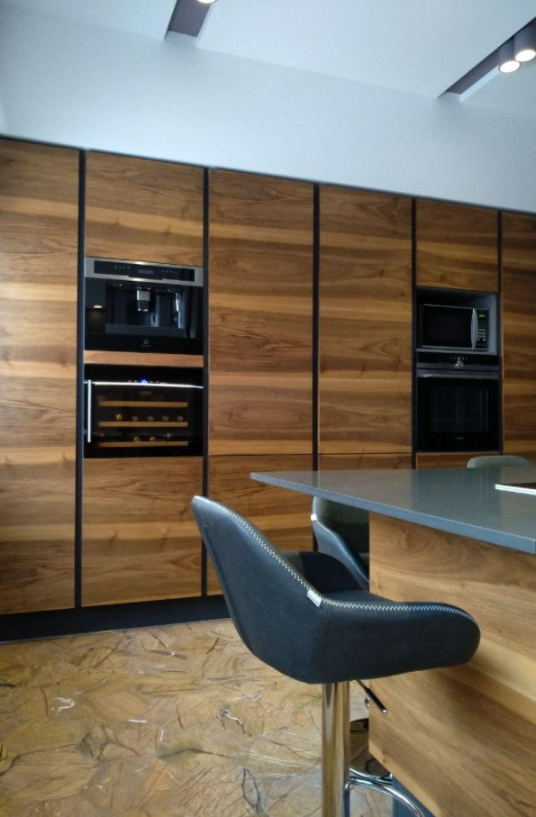 built-in furniture in the kitchen