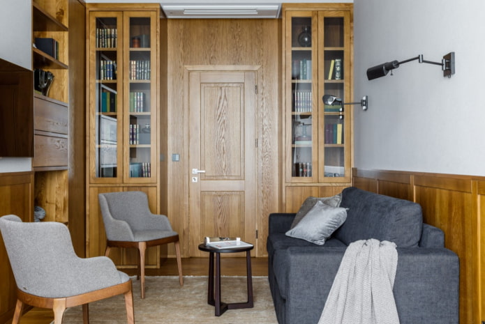wood finish of the office