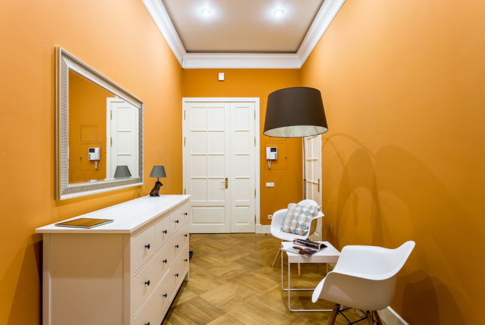 hallway design in bright colors