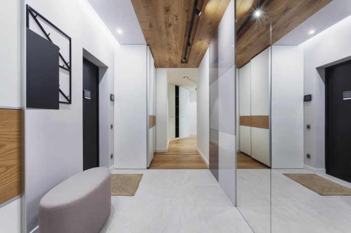 hallway interior in white tones