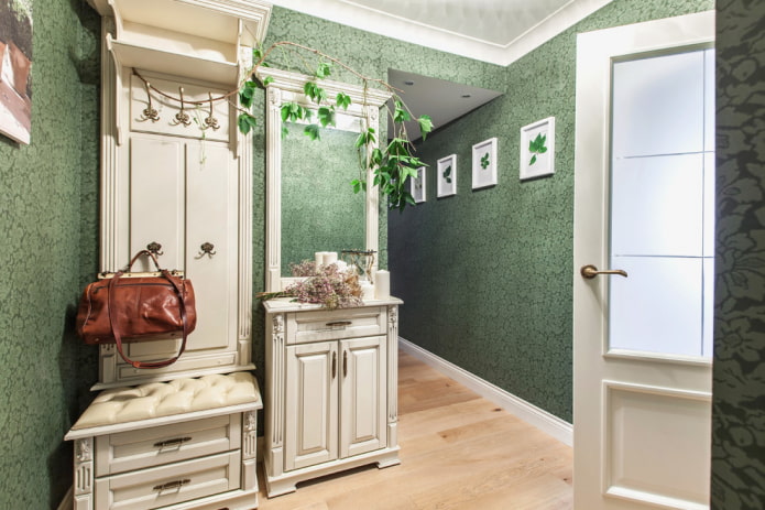 hallway design in dark tones