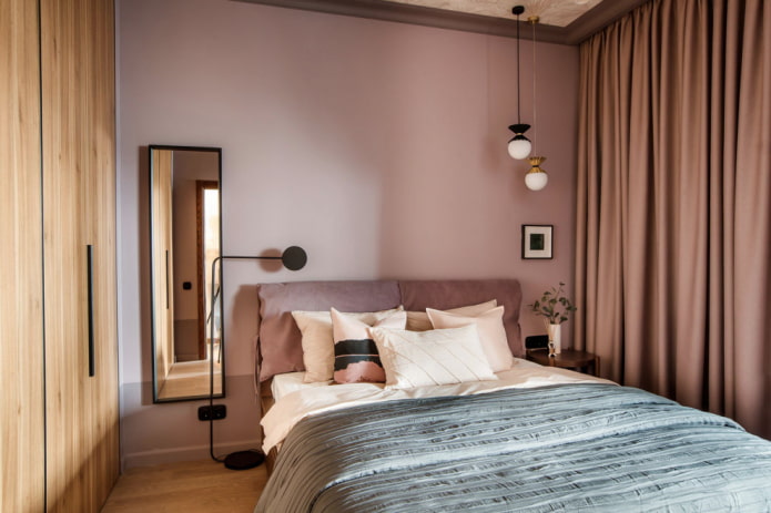 Pink curtains