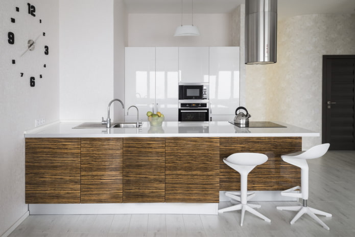 color scheme of walls in a modern style