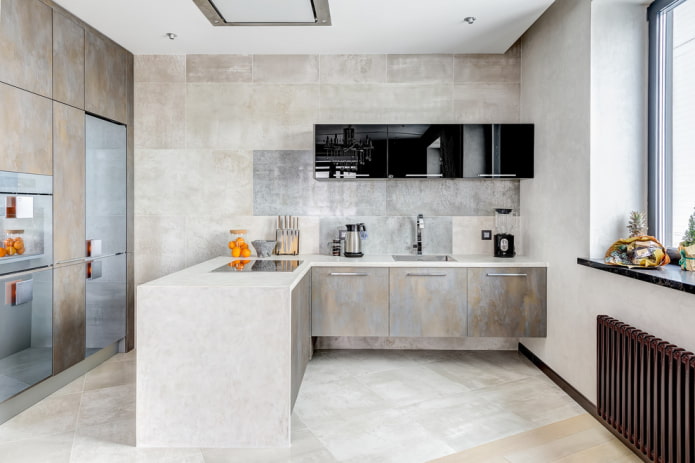 color scheme of walls in a modern style