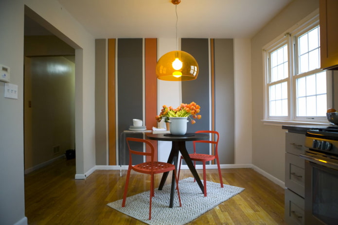 color combinations on the walls in the kitchen interior