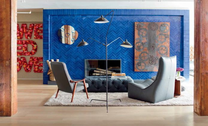 Living room, made in a modern style