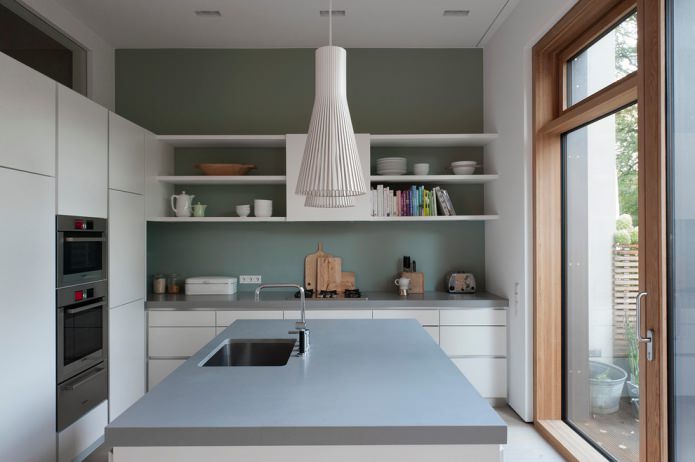 gray countertop