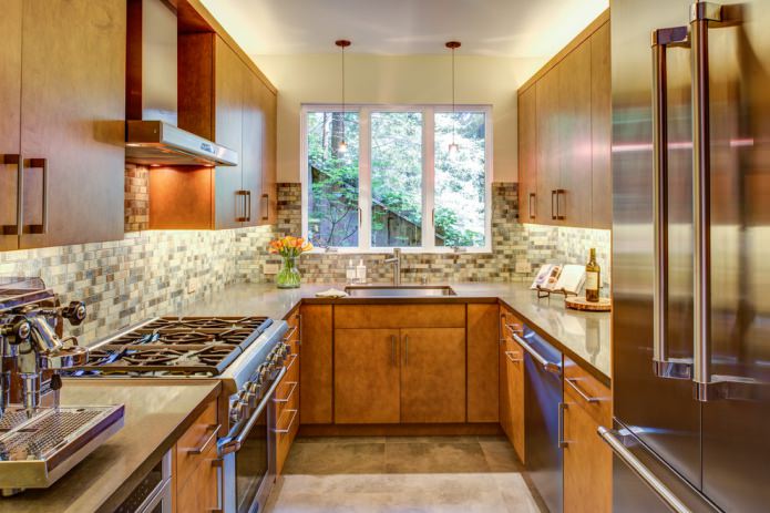brown countertop