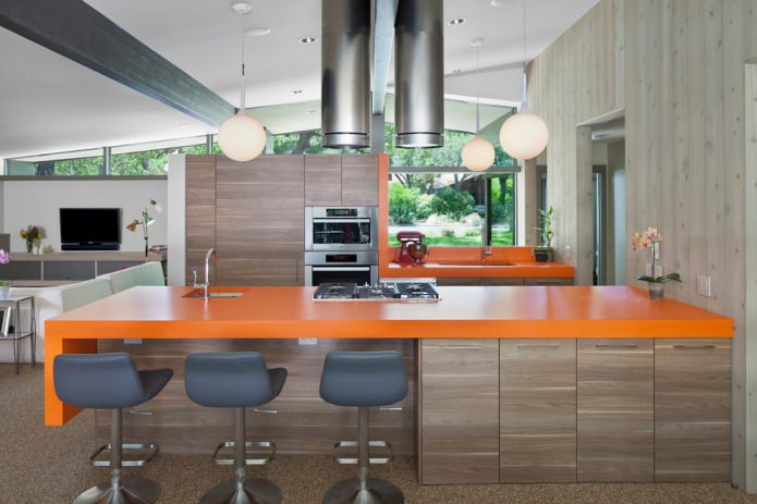 Orange tabletop