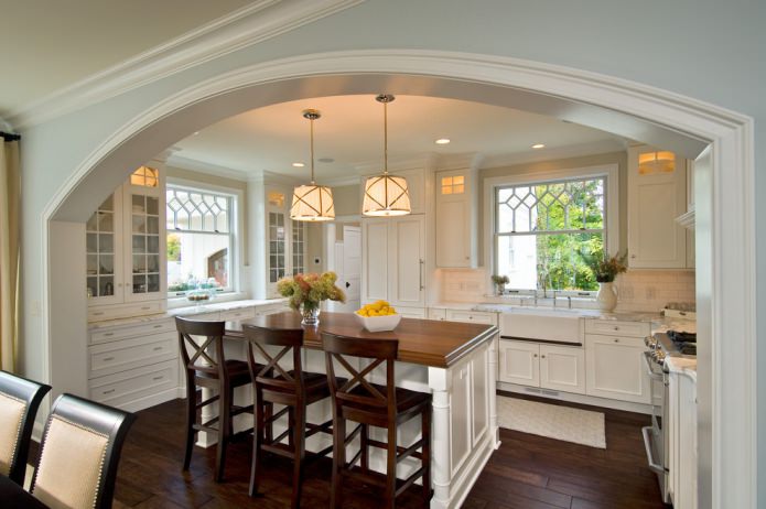 countertop and dining table of different colors