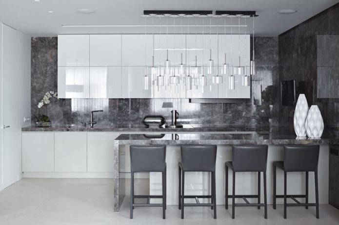 apron and countertop in the same color
