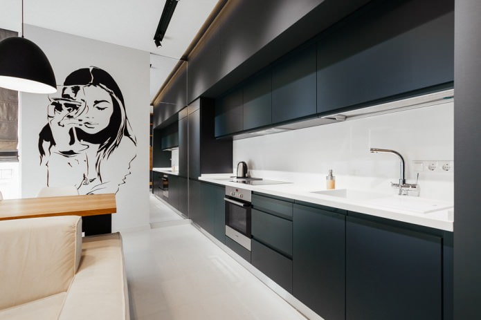 floor and countertop in the same color