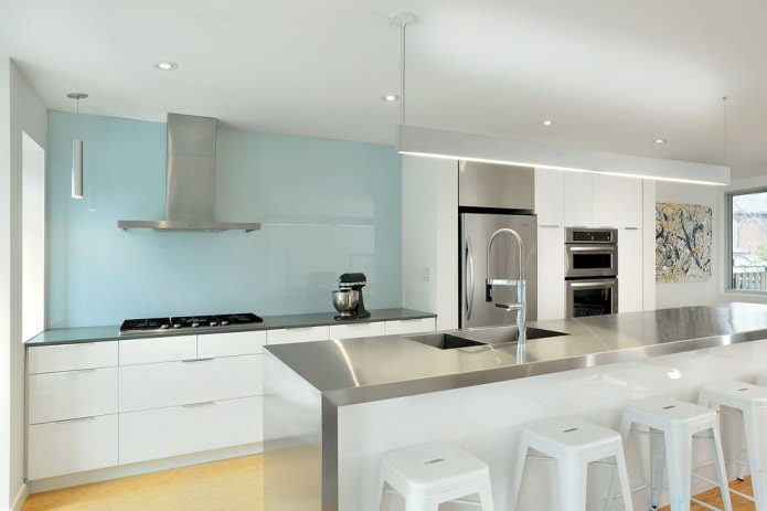 metallic countertop