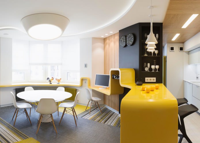 yellow tabletop
