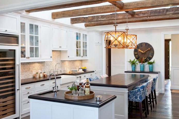 wooden countertop