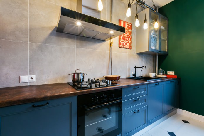 Kitchen countertop made of laminated chipboard