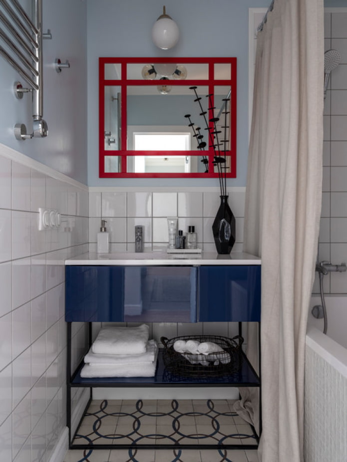 blue and red combination