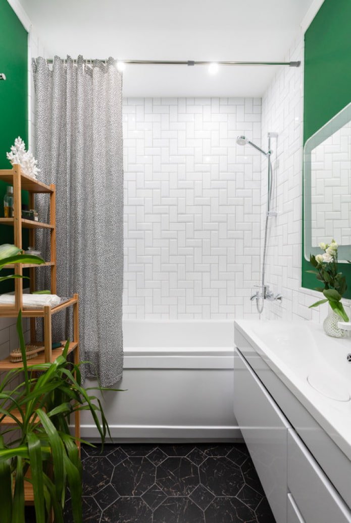 green bathroom