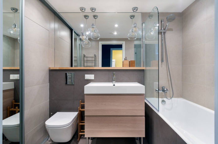 combination of gray and beige