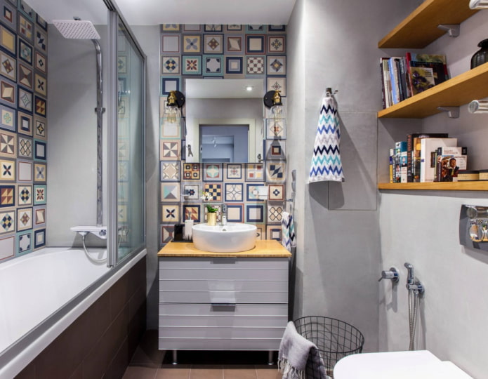 bright small bathroom