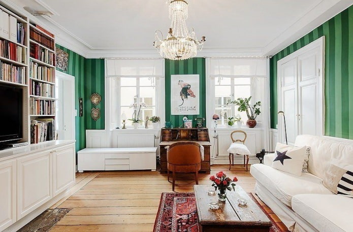 combination of wall, floor and ceiling colors for low ceilings
