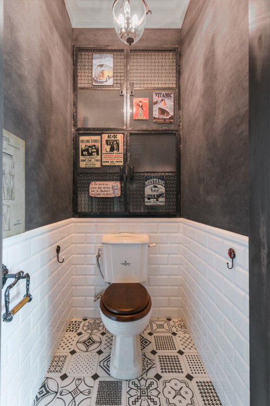 concrete walls and tiles