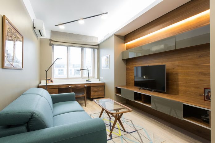 TV stand in the living room interior