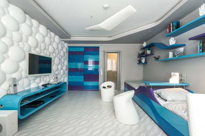 TV stand in the interior of the children's room