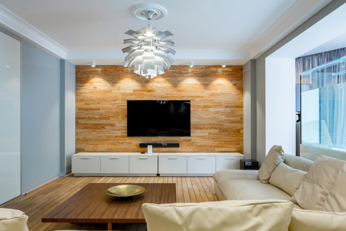 TV stand in a modern style interior