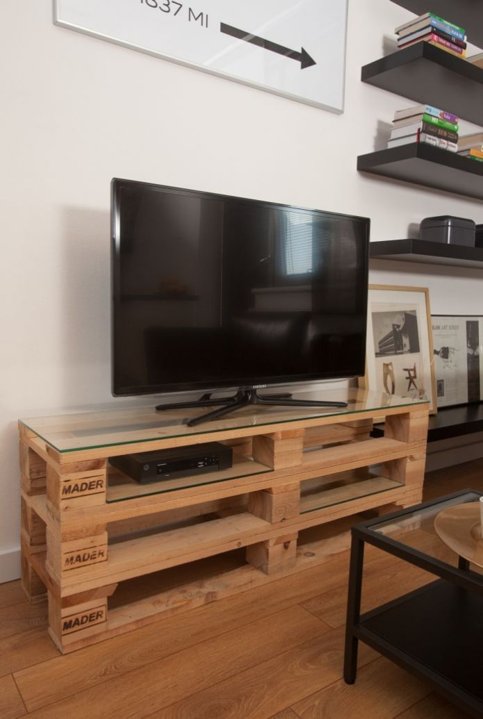 original TV stand in the interior