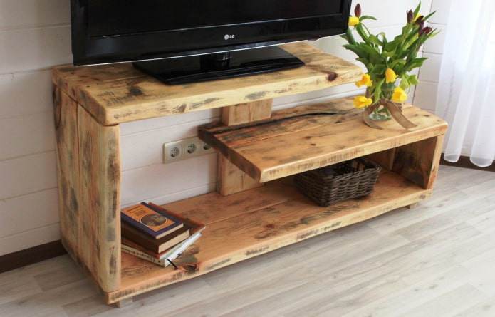 original TV stand in the interior