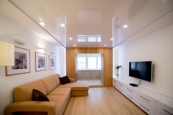TV stand in a modern style interior