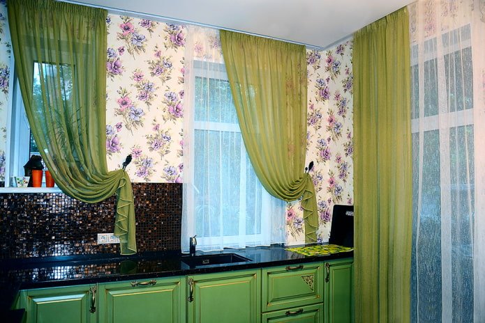green tulle