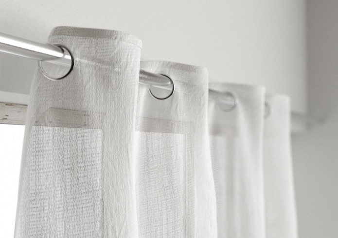curtain rod with eyelets