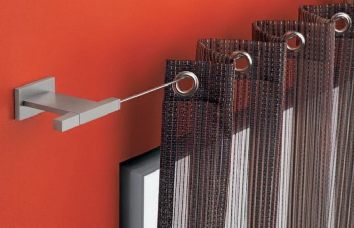 curtain rod with eyelets