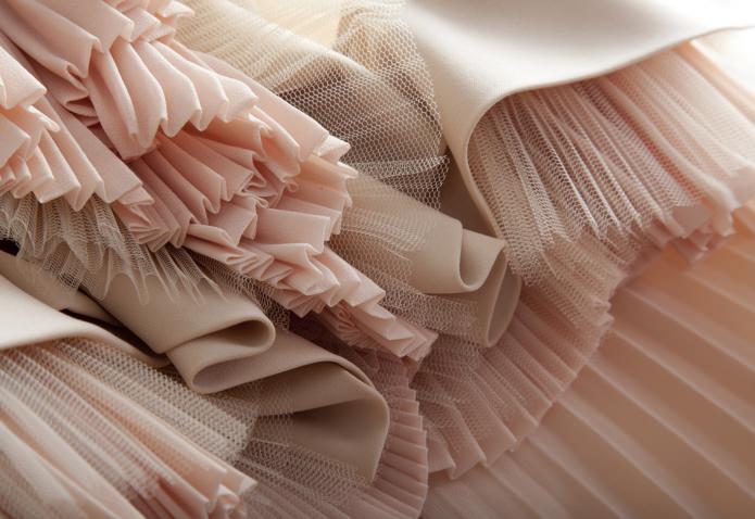 Pleated tulle 