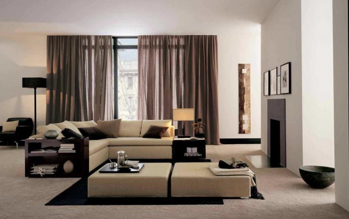 long tulle in the interior