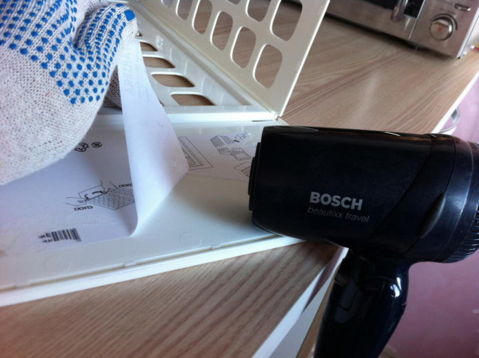 remove scotch tape with a hair dryer