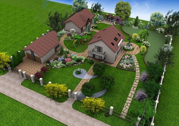 plan of a square plot of 8 acres