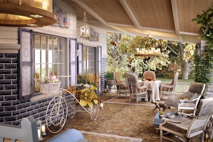 Provencal-style terrace