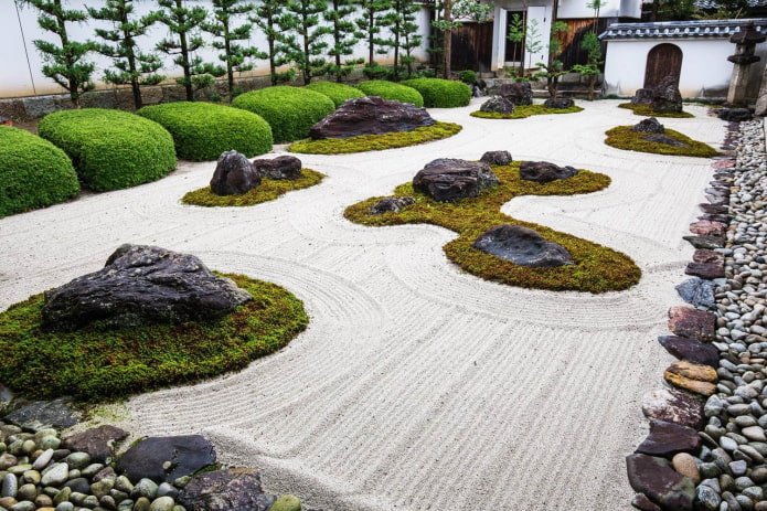 Japanese rock garden at the dacha