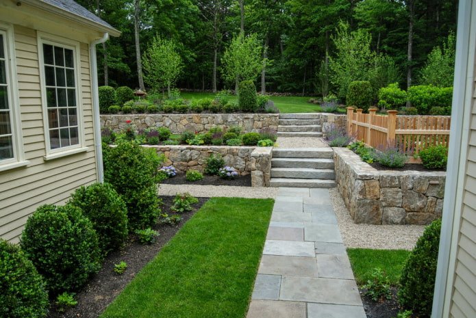 terraces on the site