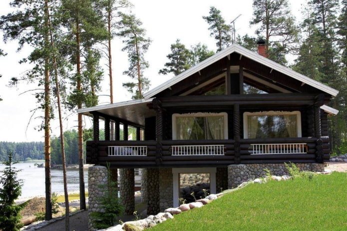 house project on a slope