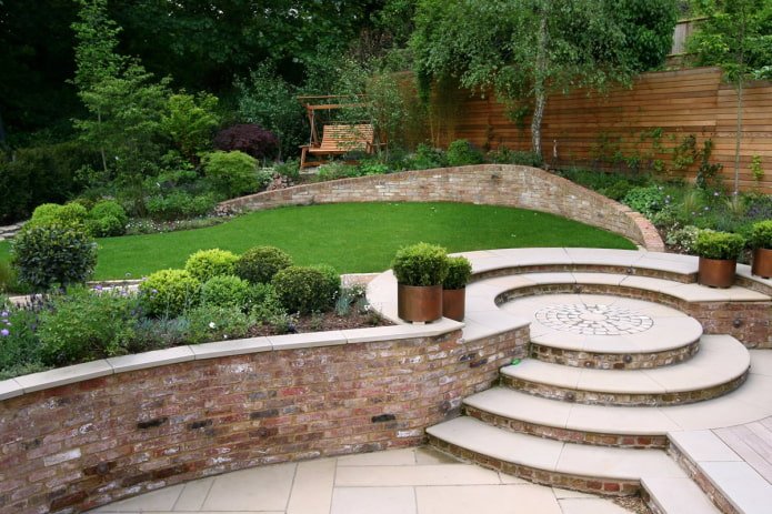 stone areas on the site