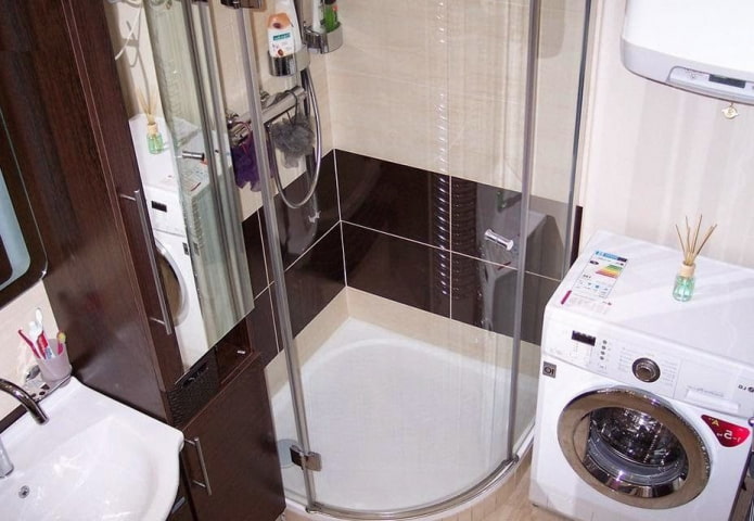 shower cabin in the bathroom