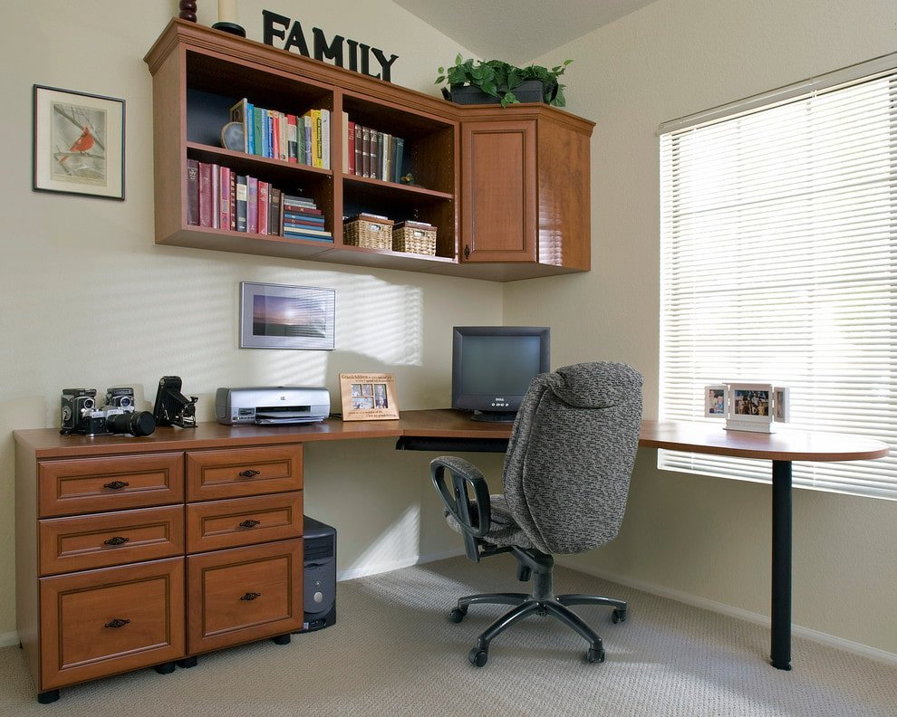 brown corner table