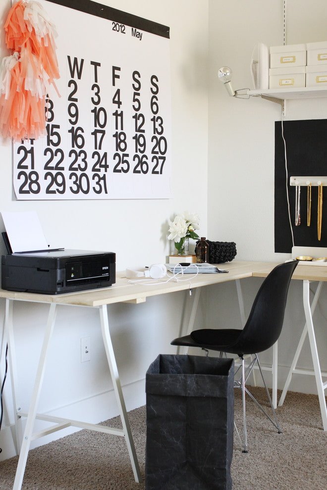 scandinavian style corner table