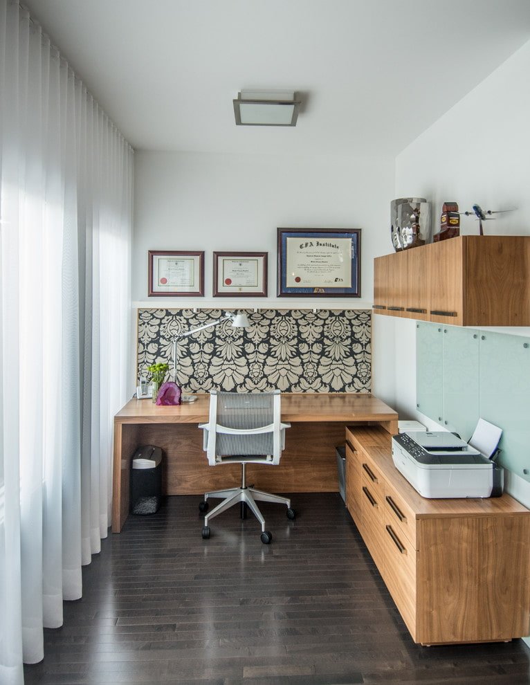corner desk with cabinets 