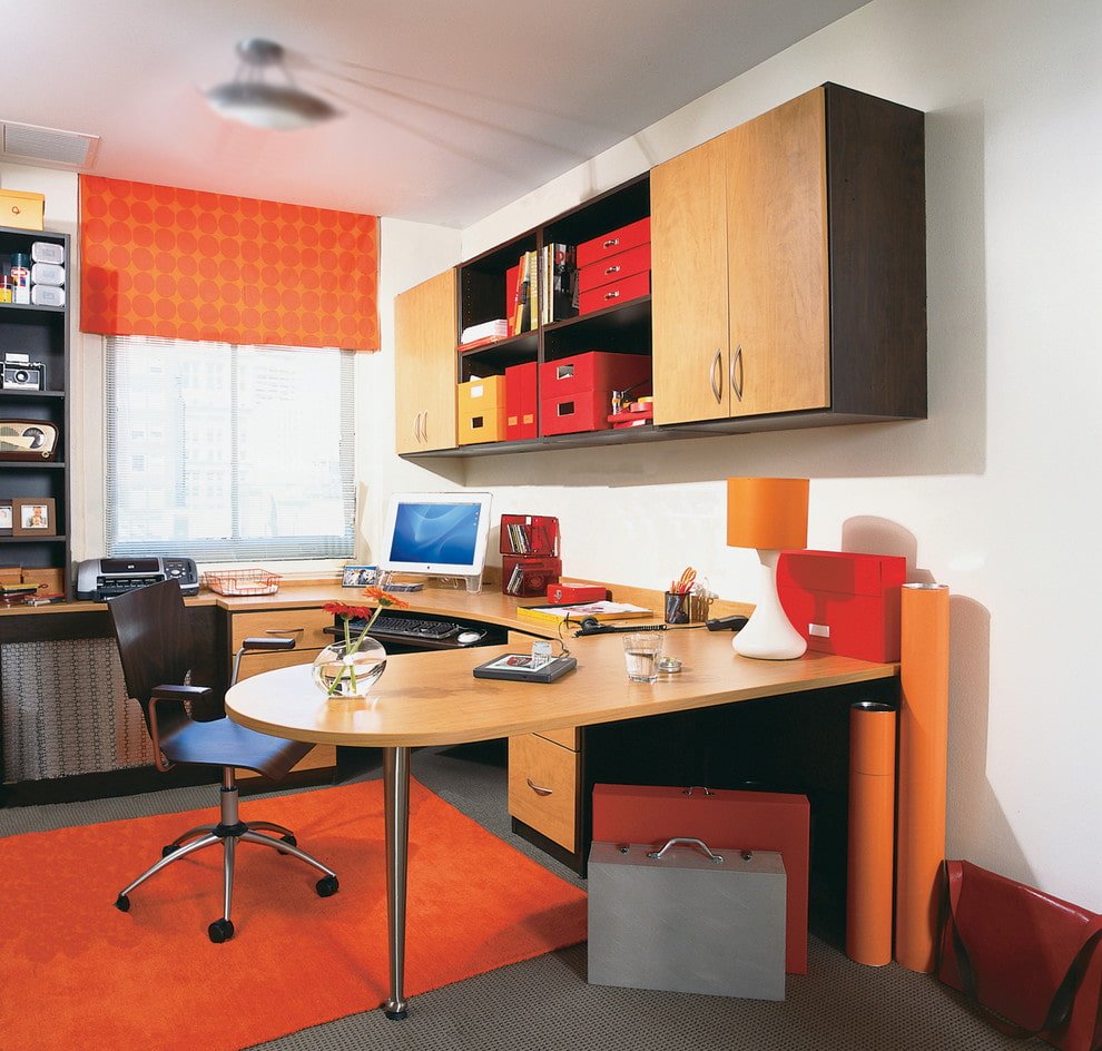 semicircular table at an angle